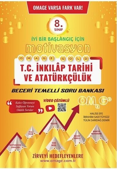 Omage Yayınları 8. Sınıf Omage Motivasyon T.C. İnkılap Tarihi Ve Atatürkçülük Soru Bankası