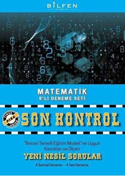 Bilfen Yayıncılık 8. Sınıf Matematik Son Kontrol 8 li Deneme Seti