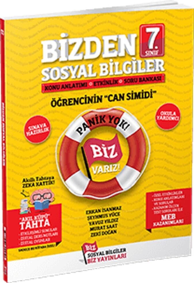 Biz Yayınları 7. Sınıf Sosyal Bilgiler Bizden Öğrencinin Can Simidi