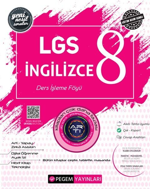 Pegem Yayınları 8. Sınıf LGS İngilizce Ders İşleme Föyü