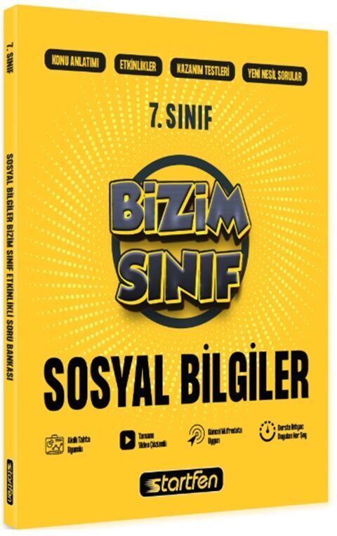 Startfen Yayınları 7. Sınıf Sosyal Bilgiler Bizim Sınıf Etkinlikli Soru Bankası