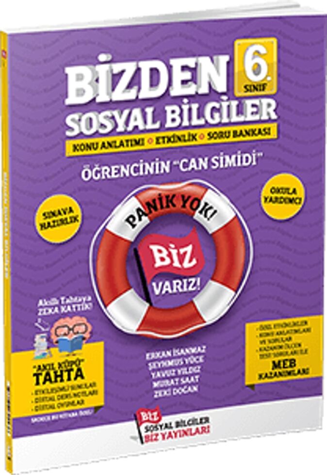 Biz Yayınları 6. Sınıf Sosyal Bilgiler Bizden Öğrencinin Can Simidi
