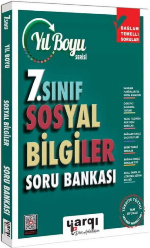 Ders Arkadaşım 7. Sınıf Sosyal Bilgiler Yıl Boyu Soru Bankası