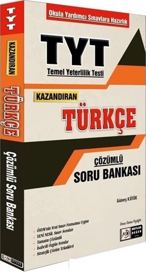 Mutlak Değer Yayınları TYT Türkçe Kazandıran Çözümlü Soru Bankası