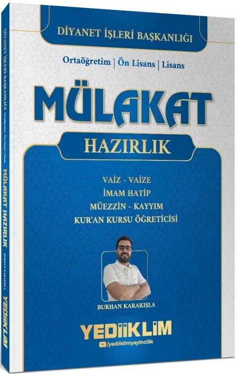 Yediiklim Yayınları Diyanet İşleri Mülakat Hazırlık Kitabı
