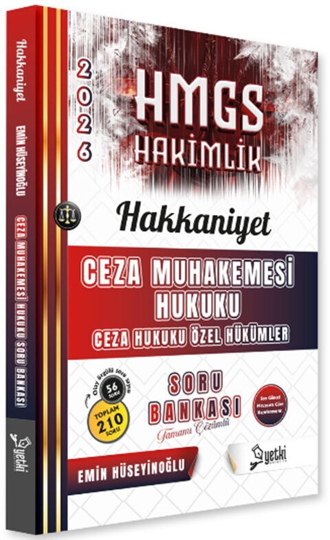 Yetki Yayınları 2026 HMGS Ceza Muhakemesi Hukuku Hakkaniyet Soru Bankası