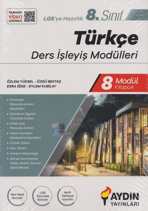 Aydın Yayınları 8. Sınıf Türkçe Ders İşleyiş Modülleri