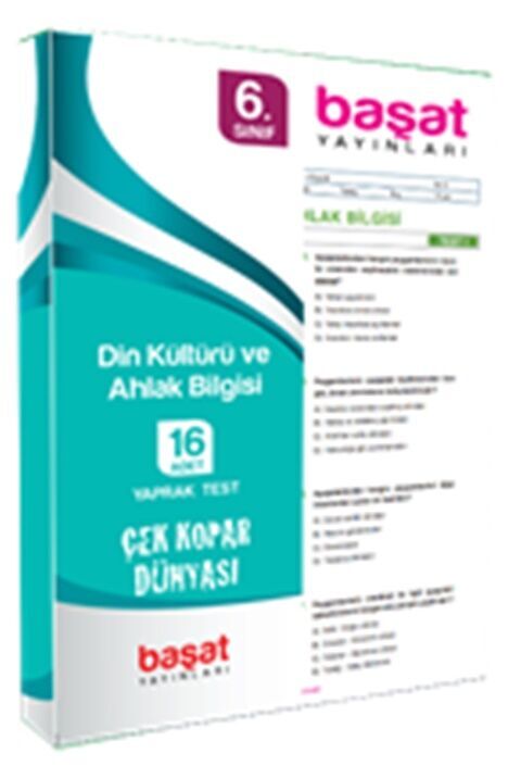 Başat Yayınları 6. Sınıf Din Kültürü ve Ahlak Bilgisi Yaprak Test