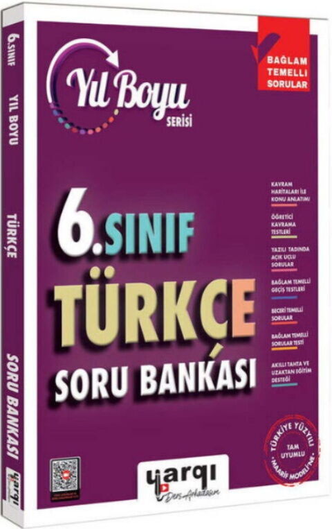 Ders Arkadaşım 6. Sınıf Türkçe Yıl Boyu Soru Bankası