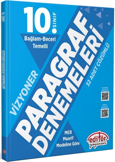 Editör Yayınları 10. Sınıf Paragraf Bağlam Beceri Temelli Denemeleri