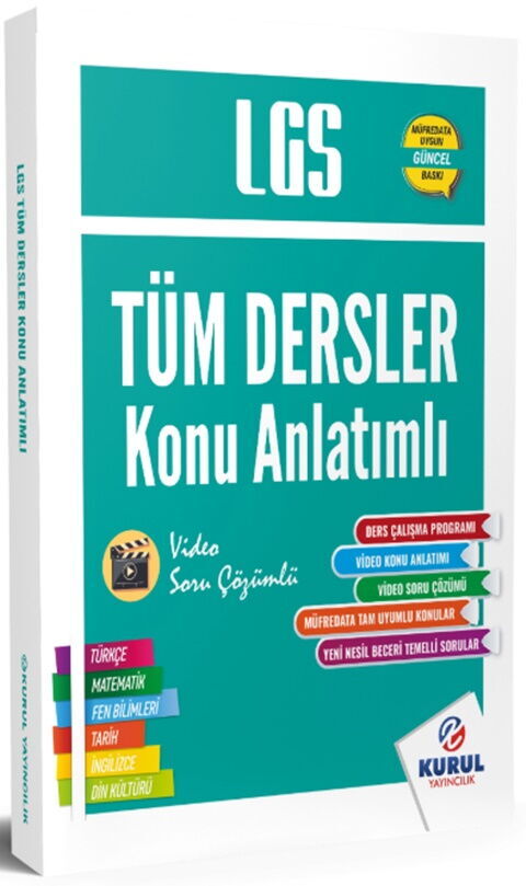 Kurul Yayıncılık 8. Sınıf LGS Tüm Dersler Tek Kitap Konu Anlatımlı