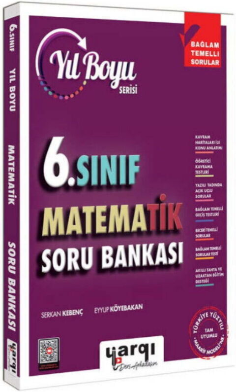 Ders Arkadaşım 6. Sınıf Matematik Yıl Boyu Soru Bankası