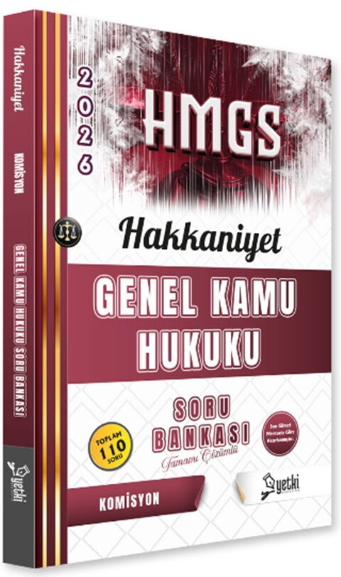 Yetki Yayınları 2026 HMGS Genel Kamu Hukuku Hakkaniyet Soru Bankası