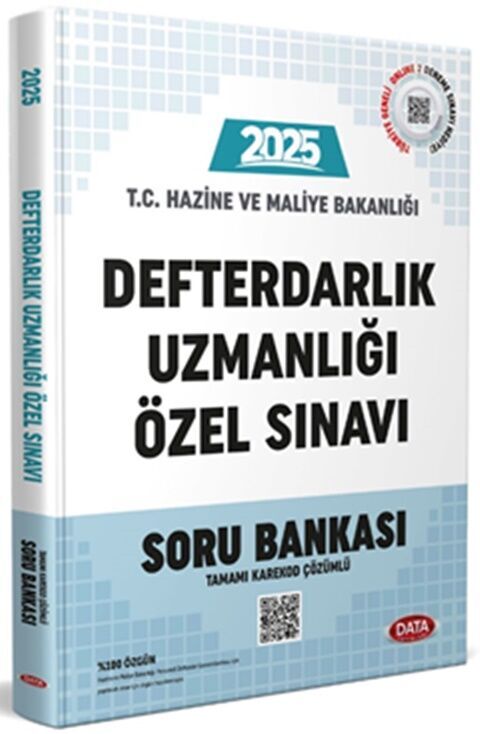 Data Yayınları 2025 T.C. Hazine ve Maliye Bakanlığı Defterdarlık Uzmanlığı Özel Sınavı Soru Bankası