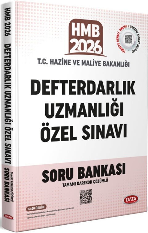 Data Yayınları 2026 T.C. Hazine ve Maliye Bakanlığı Defterdarlık Uzmanlığı Özel Sınavı Soru Bankası