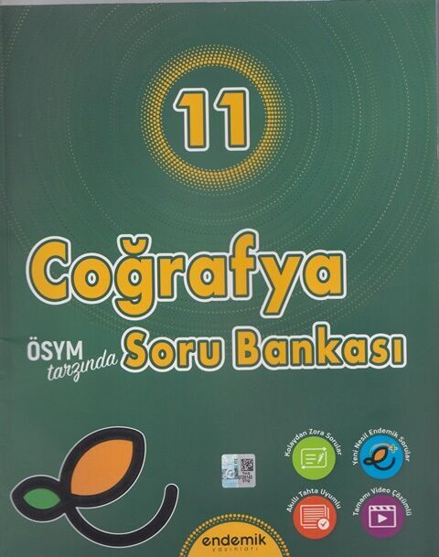 Endemik Yayınları 11. Sınıf Coğrafya Soru Bankası
