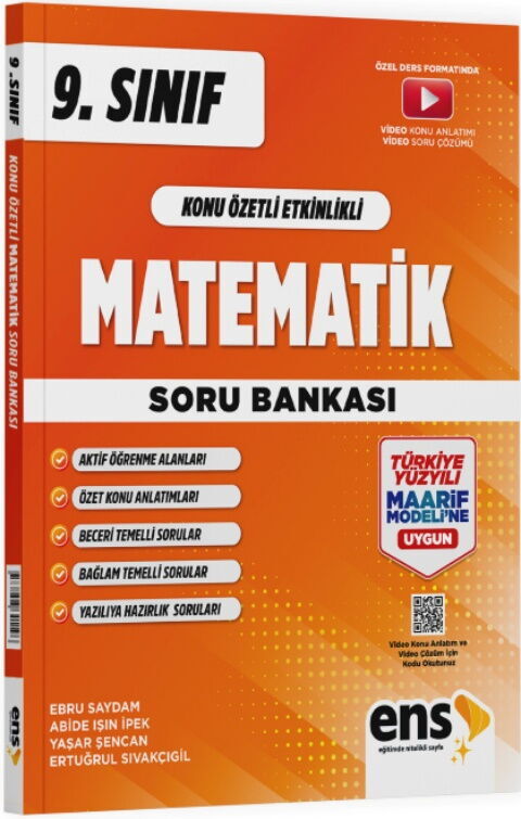 ENS Yayıncılık 9. Sınıf Matematik Konu Özetli Etkinlikli Soru Bankası