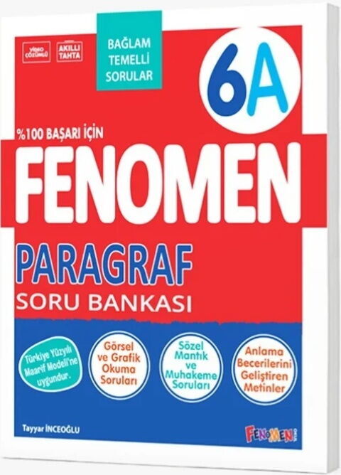 Fenomen Okul Yayınları 6. Sınıf Paragraf Fenomen A Soru Bankası