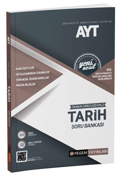 Pegem Yayınları AYT Tarih Soru Bankası