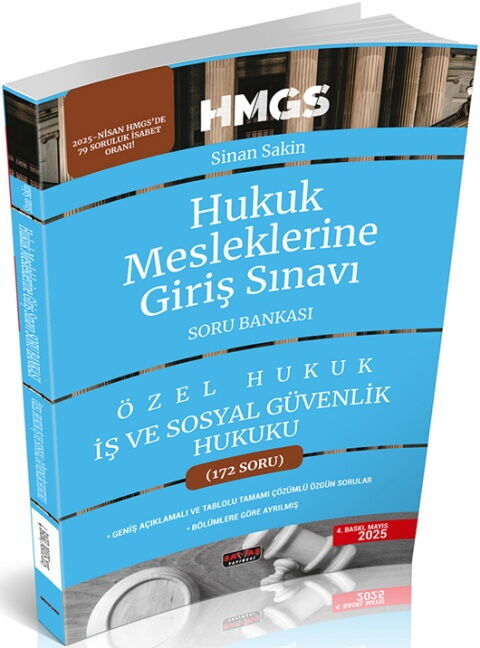 Savaş Yayınları HMGS İş ve Sosyal Güvenlik Hukuku Soru Bankası