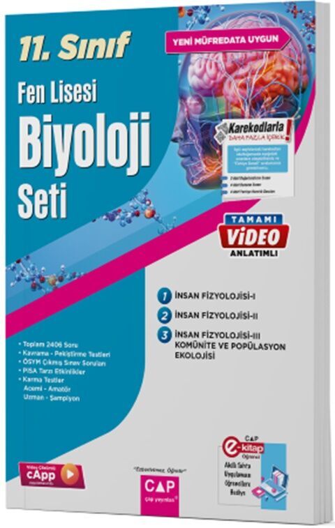 Çap Yayınları 11. Sınıf Biyoloji Fen Lisesi Seti