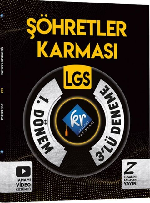 KR Akademi LGS 1. Dönem Şöhretler Karması 3 Deneme Video Çözümlü