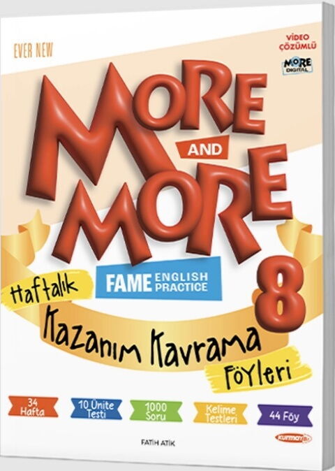 Kurmay ELT 8. Sınıf More & More Haftalık Kazanım Kavrama Föyleri