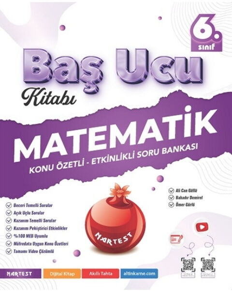 Nartest Yayınları 6. Sınıf Matematik Baş Ucu Kitabı Maarif Modeli Konu Etkinlikli Soru Bankası
