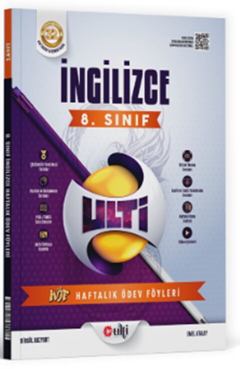 Ulti Yayınları 8. Sınıf LGS İngilizce Haftalık Ödev Föyleri