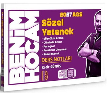 Benim Hocam Yayınları 2027 AGS Sözel Yetenek Ders Notları
