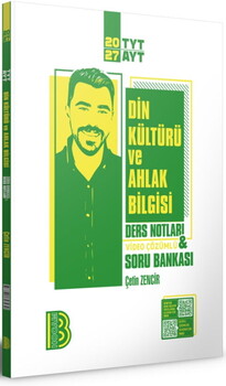 Benim Hocam Yayınları 2027 TYT AYT Din Kültürü ve Ahlak Bilgisi Ders Notları ve Tamamı Video Çözümlü Soru Bankası