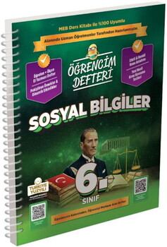 Murat Yayınları 6. Sınıf Sosyal Bilgiler Öğrencim Defteri