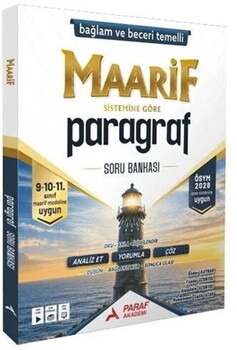  Paraf Akademi 2028 9. 10. ve 11. Sınıf Paragraf Maarif Soru Bankası
