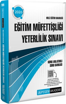 Pegem Yayınları 2026 MEB Eğitim Müfettişliği Yeterlilik Sınavı Konu Anlatımlı Soru Bankası