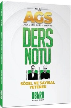  Retro Yayıncılık MEB AGS Sözel ve Sayısal Yetenek Ders Notu