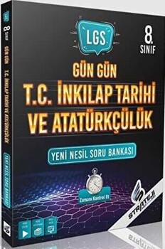  Strateji Yayınları 8. Sınıf LGS T.C. İnkılap Tarihi ve Atatürkçülük Gün Gün Problemler Soru Bankası