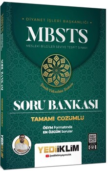  Yediiklim  MBSTS Tamamı Çözümlü Soru Bankası