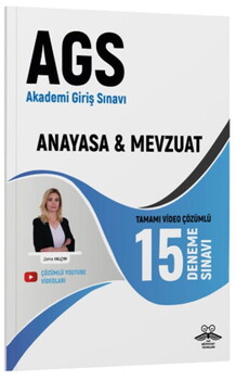  Yeni Müfredat Yayınları 2025 MEB AGS Anayasa Mevzuat Bilgisi 15 Deneme Sınavı