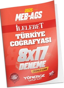  Yönerge Yayınları 2025 MEB AGS Türkiye Coğrafyası İLELEBET 8 x 17 Deneme