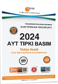 A Yayınları 2024 AYT Tıpkı Basım Çıkmış Sorular