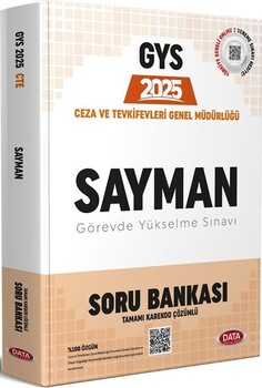  Data Yayınları 2025 GYS Ceza ve Tevkifevleri Genel Müdürlüğü Sayman Soru Bankası