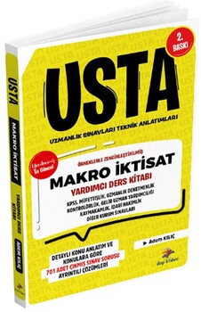  Dizgi Kitap KPSS Kaymakamlık Hakimlik ve Uzmanlık Sınavları Makro İktisat USTA Yardımcı Ders Kitabı