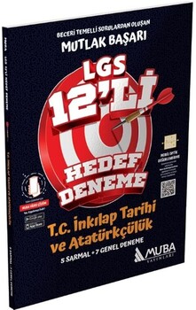 Muba Yayınları 8. Sınıf LGS T.C. İnkılap Tarihi ve Atatürkçülük 12 li Hedef Deneme