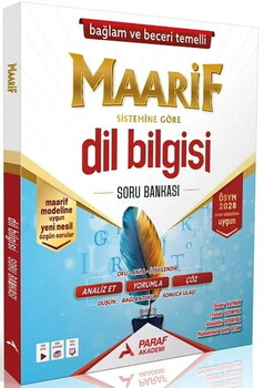 Paraf Yayınları 2028 TYT Dil Bilgisi Maarif Modeli Soru Bankası