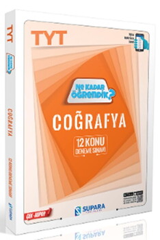 Supara Yayınları TYT Coğrafya Ne Kadar Öğrendik Konu Denemeleri