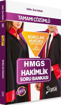  Yetki Yayınları 2026 Hakimlik Borçlar Hukuku Genel ve Özel Hükümler Soru Bankası