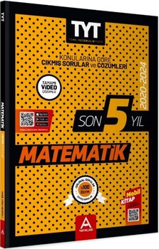A Yayınları 2020 2024 TYT Matematik Son 5 Yıl Çıkmış Sorular
