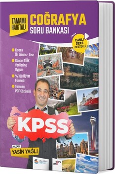  Akademi Denizi KPSS Coğrafya Tamamı Haritalı Soru Bankası