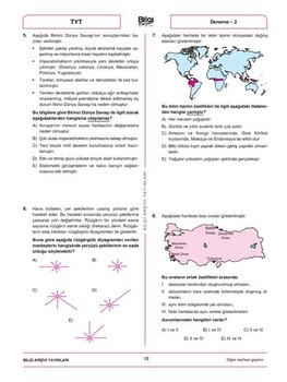 Bilgi Arşivi TYT Sosyal Bilimler 20 x 25 Denemeleri