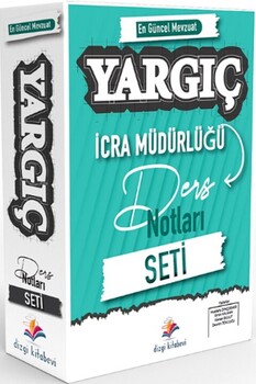  Dizgi Kitap Yargıç İcra Müdürlüğü Ders Notları Seti